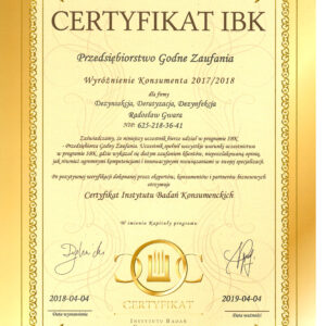 Certyfikat 4 (2017-2018)